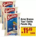 Oferta de Solito - Arroz Branco Tipo 1 por R$11,49 em Max Atacadista