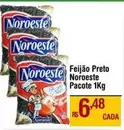 Oferta de Noroeste - Feijão Preto por R$6,48 em Max Atacadista