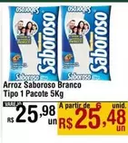 Oferta de Saboroso - Arroz Tipo 1 Pacote por R$25,98 em Max Atacadista