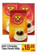 Oferta de Tropeiro - Café 3 Corações por R$18,49 em Max Atacadista