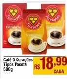 Oferta de 3 Corações - Café por R$18,99 em Max Atacadista