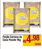 Oferta de Casa - Feijão Carioca Da  Pacote por R$4,98 em Max Atacadista