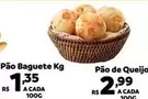 Oferta de De   - Pão Baguette por R$1,35 em Max Atacadista