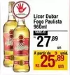 Oferta de Licor Fogo Paulista por R$27,89 em Max Atacadista