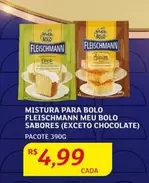 Oferta de Fleischmann - Mistura Para Bolo Sabores (Exceto Chocolate) por R$4,99 em Assaí Atacadista