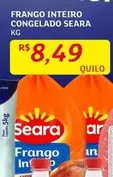 Oferta de Seara - Frango Inteiro Congelado por R$8,49 em Assaí Atacadista