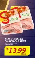 Oferta de Sadia - Asas De Frango Congeladas por R$13,99 em Assaí Atacadista