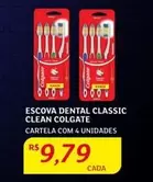 Oferta de Colgate - Escova Dental Classic por R$9,79 em Assaí Atacadista