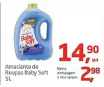 Oferta de Baby Soft - Amaciante De Roupas por R$14,9 em Tenda Atacado