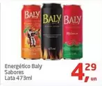 Oferta de Baly - Energético Sabores por R$4,29 em Tenda Atacado