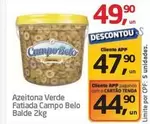 Oferta de Campo Belo - Azeitona Verde Fatiada por R$49,9 em Tenda Atacado