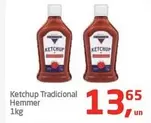 Oferta de Hemmer - Ketchup Tradicional por R$13,65 em Tenda Atacado