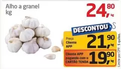 Oferta de A Granel - Alho por R$24,8 em Tenda Atacado