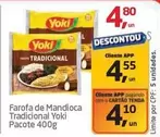 Oferta de Yoki - Farofa De Mandioca Tradicional por R$4,8 em Tenda Atacado