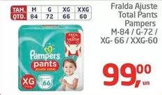 Oferta de Pampers - Fralda Ajuste Total Pants por R$99 em Tenda Atacado