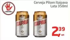 Oferta de Cerveja - Cerveja Pilsen Lata por R$2,39 em Tenda Atacado