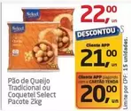 Oferta de Select - Pão De Queijo Tradicional Ou Coquetel por R$22 em Tenda Atacado