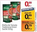 Oferta de Knorr - Molho De Tomate Tradicional Sachê por R$0,99 em Tenda Atacado