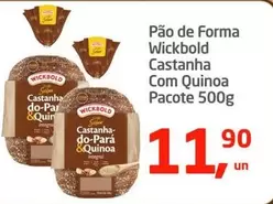 Oferta de Wickbold - Pão De Forma  Castanha Com Quinoa por R$11,9 em Tenda Atacado