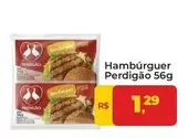 Oferta de Perdigão - Hambúrguer por R$1,29 em Tonin Superatacado