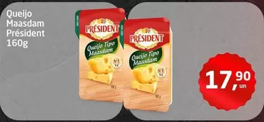 Oferta de President - Queijo Maasdam por R$17,9 em Tenda Atacado