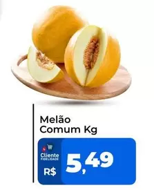 Oferta de Melão Comum por R$5,49 em Tonin Superatacado