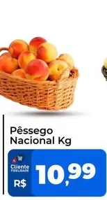 Oferta de Pêssego Nacional por R$10,99 em Tonin Superatacado