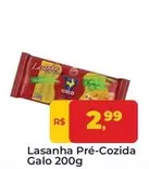 Oferta de Galo - Lasanha Pre-Cozida por R$2,99 em Tonin Superatacado