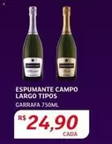 Oferta de Campo Largo - Espumante Tipos por R$24,9 em Assaí Atacadista