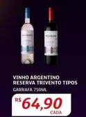 Oferta de Argentino - Vinho  Reserva por R$64,9 em Assaí Atacadista