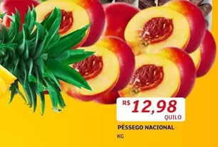 Oferta de Nacional - Pessego Nacional por R$12,98 em Assaí Atacadista