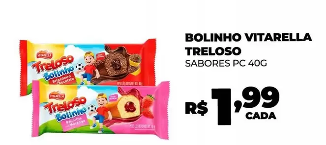 Oferta de Vitarella - Bolinho por R$1,99 em Fort Atacadista