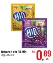 Oferta de Mid - Refresco Em Pó por R$0,89 em Fort Atacadista