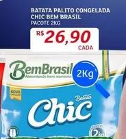 Oferta de Bem Brasil - Batata Palito Congelada Chic por R$26,9 em Assaí Atacadista