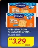 Oferta de Brandini - Biscoito Cream Cracker por R$3,29 em Assaí Atacadista