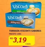 Oferta de Visconti - Torrada por R$3,19 em Assaí Atacadista