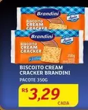 Oferta de Brandini - Biscoito Cream por R$3,29 em Assaí Atacadista