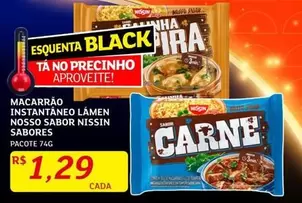 Oferta de Nissin - Macarrão Instantâneo Lámen Nosso Sabor por R$1,29 em Assaí Atacadista