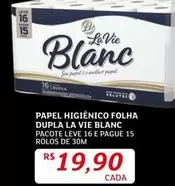 Oferta de Leve - Papel Higiênico Folha Dupla por R$19,9 em Assaí Atacadista