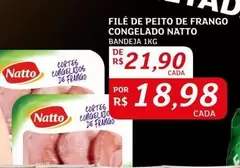 Oferta de Natto - Filé De Peito De Frango Congelado por R$21,9 em Assaí Atacadista