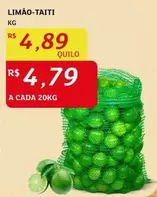 Oferta de Limão-taiti por R$4,89 em Assaí Atacadista