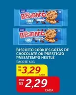 Oferta de Nestlé - Biscoito Cookies Gotas De Chocolate Ou Prestigio Passatempo por R$3,29 em Assaí Atacadista