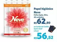 Oferta de Neve - Papel Higiênico por R$62,8 em Sam's Club