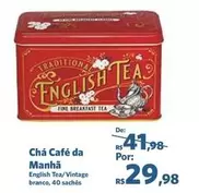 Oferta de Cha Café Da Manha por R$29,98 em Sam's Club