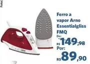 Oferta de Arno - Ferro A Vapor  Essentialgliss por R$89,9 em Sam's Club