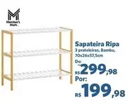 Oferta de Sapateira Ripa por R$199,98 em Sam's Club