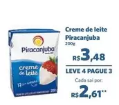 Oferta de Piracanjuba - Creme De Leite por R$3,48 em Sam's Club