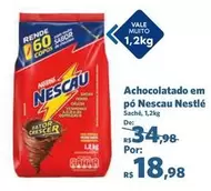 Oferta de Nestlé - Achocolatado em pó Nescau por R$18,98 em Sam's Club