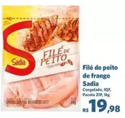 Oferta de Sadia - Filé De Peito De Frango por R$19,98 em Sam's Club