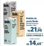 Oferta de Aveia - Bebida De Aveia por R$14,65 em Sam's Club